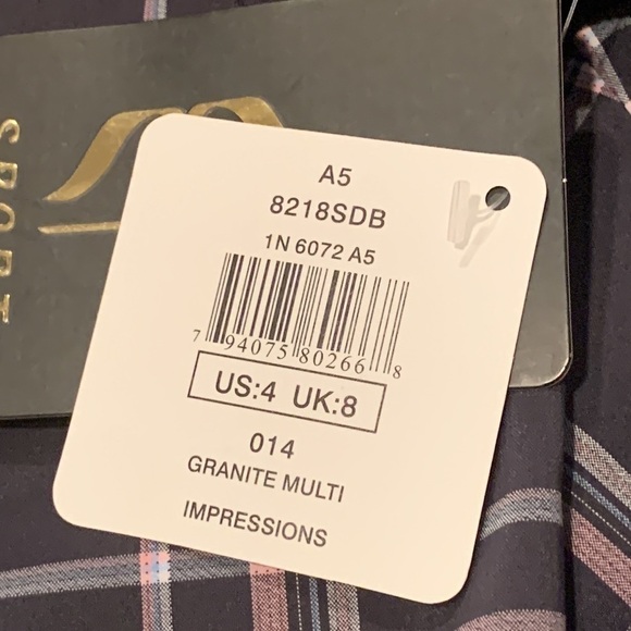 NWT  EP Sport  by EP Pro  Granite Multi Impressions Ladies Gray Plaid Go… - Picture 11 of 14